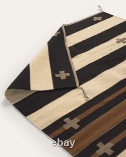 Southwestern Navajo Ganado Rug Handmade Antique Native American Wool Rug Runner