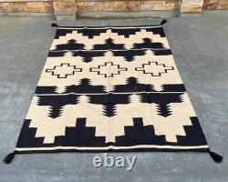 Southwestern Navajo Kilim boho Wool Rug Handwoven Native American Aztec Area Rug