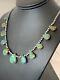 Southwestern Navajo Pearls Sterling Silver Royston Turquoise 20 Necklace 00484