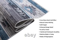 Southwestern Rug Navajo Native American Inspired Modern Faded Tribal carpet