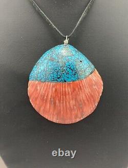 Stacey Turpen native american spiny oyster pendant necklace