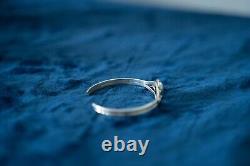 Sterling Silver Blue Opal Bracelet Floral Native American Navajo Signed R marked