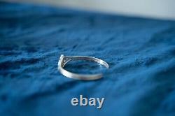 Sterling Silver Blue Opal Bracelet Floral Native American Navajo Signed R marked