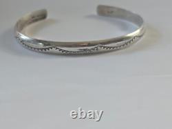 Sterling Silver Bracelet Native American Navajo Elaine Tahe