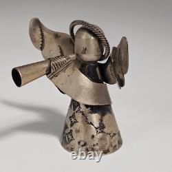 Sterling Silver Native American Navajo Vintage Angel Bell by Paul J. Begay 2x2