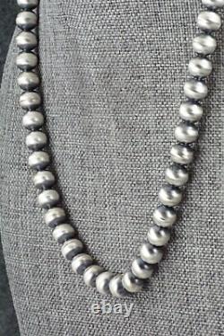 Sterling Silver Navajo Pearl Necklace 18 Dorinda Mariano