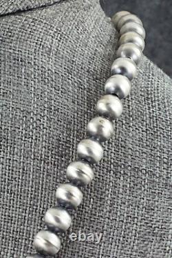Sterling Silver Navajo Pearl Necklace 18 Dorinda Mariano