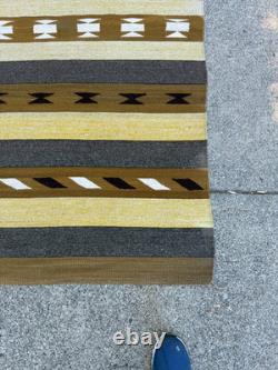 Stunning 1900's Native American Navajo Rug Geometric 64 x 31 Stunning 1900's Native American Navajo Rug Geometric 64 x 31