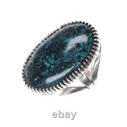 Sz7.5 Navajo Tim Guerro Sterling and turquoise ring