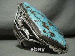 The Best And Biggest Vintage Navajo Turquoise Silver Bracelet On The Internet