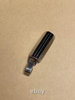 Tom Hawk Silver 2 Line Necklace Pendant Native American Navajo Used