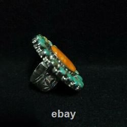 Tonya June Rafael Native American Navajo Sterling Silver Turquoise Spiny Oyster