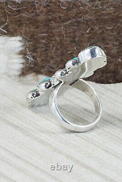 Turquoise & Sterling Silver Ring Priscilla Reeder Size 8