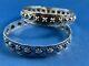 Two Hand-tooled Virgil Begay Navaho Sterling Silver Bracelets Conchos 22.1 Grams