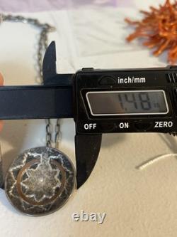 VINTAGE Navajo Wedding Basket Necklace Paper Clip Chain Native American Handmade