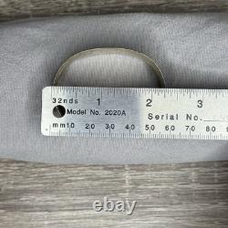VTG Navajo Native American Sterling Silver Stamped Cuff Bracelet Hallmarked GN