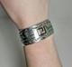 Vintage 1970s Navajo Native American Sterling Silver 925 Bracelet Turquoise Cuff