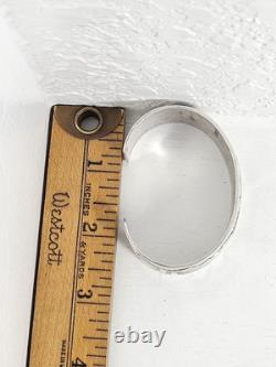 Vintage 1970s Navajo Native American Sterling Silver 925 Bracelet Turquoise Cuff