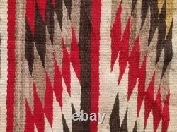 Vintage Handmade Native American Navajo Eye Dazzler Wool Multicolor Rug 5.3x2.9f