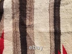 Vintage Handmade Native American Navajo Eye Dazzler Wool Multicolor Rug 5.3x2.9f