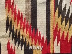 Vintage Handmade Native American Navajo Eye Dazzler Wool Multicolor Rug 5.3x2.9f