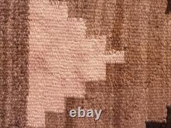 Vintage Handmade Native American Navajo Ganado Multicolor Wool Rug 4.7x2.6ft