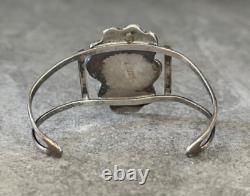 Vintage Native American Navajo CHERI S. Turquoise Onyx MOP Sterling Bracelet