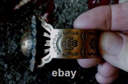 Vintage Native American Navajo Copper Cuff Fred Harvy Era Really Fine