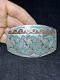 Vintage Native American Navajo Dancing Kokope Turquoise Coral Silver Belt Buckle
