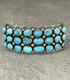 Vintage Native American Navajo Daniel J. Martinez Turquoise Strlngsilver Bracelet