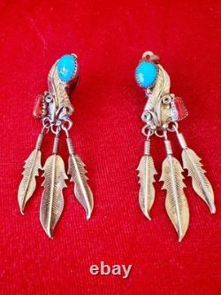 Vintage Native American Navajo Earrings