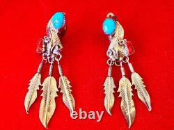 Vintage Native American Navajo Earrings