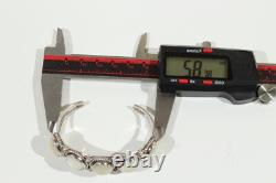 Vintage Native American Navajo Genuine Moonstone & Silver Cuff bracelet! Mint