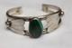 Vintage Native American Navajo Malachite Bracelet Cuff