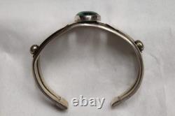 Vintage Native American Navajo Malachite Bracelet Cuff