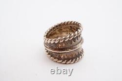 Vintage Native American Navajo Sterling Silver Ring Size 8.5