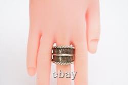 Vintage Native American Navajo Sterling Silver Ring Size 8.5