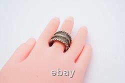 Vintage Native American Navajo Sterling Silver Ring Size 8.5