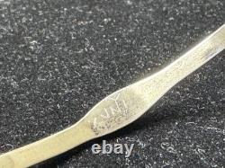 Vintage Native American Navajo Sterling Silver Turquoise Bangle Bracelet