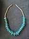 Vintage Native American Navajo Turquoise Necklace With Heishi Beads