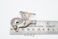 Vintage Native American Navajo Turquoise Sheep Brooch Pin