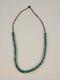 Vintage Native American Navajo Turquoise Silver Clasp Heishi Royston Necklace 20