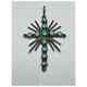 Vintage Native American Navajo Turquoise And Sterling Silver Cross Pendant