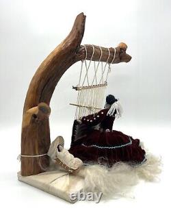 Vintage Native American Navajo Weaver Doll Large Well Made Quality