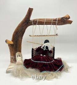 Vintage Native American Navajo Weaver Doll Large Well Made Quality