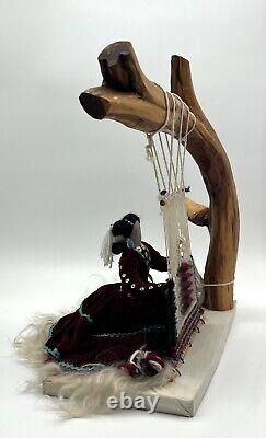 Vintage Native American Navajo Weaver Doll Large Well Made Quality