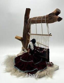Vintage Native American Navajo Weaver Doll Large Well Made Quality