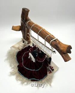 Vintage Native American Navajo Weaver Doll Large Well Made Quality