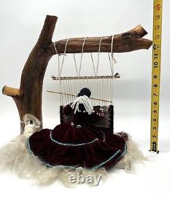 Vintage Native American Navajo Weaver Doll Large Well Made Quality