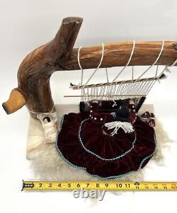 Vintage Native American Navajo Weaver Doll Large Well Made Quality